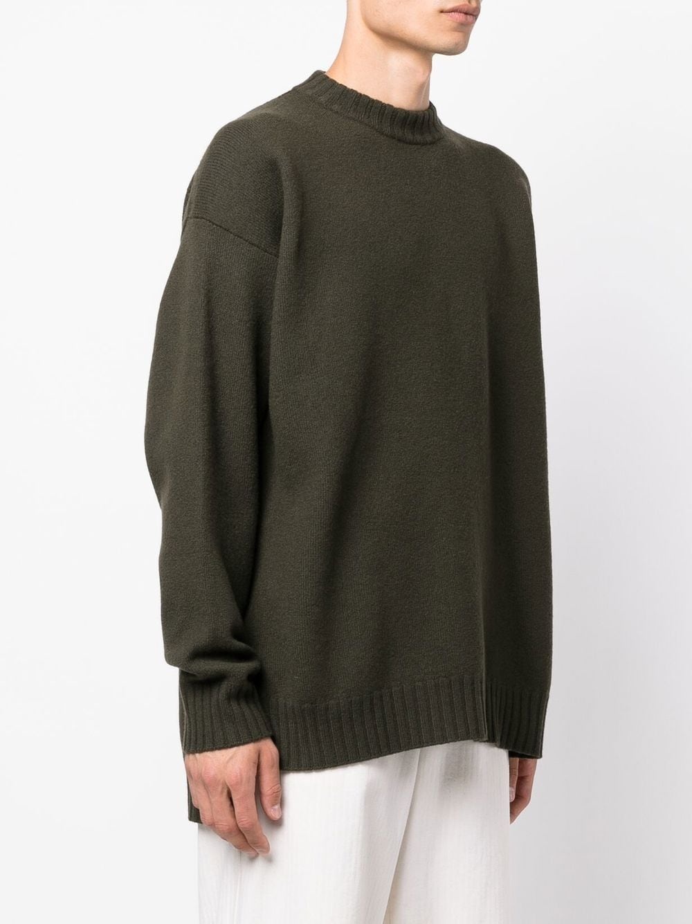 long-sleeved wool jumper - 3