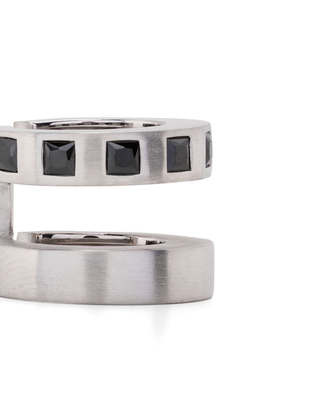 Arch  Zirconia Double cuff earrings - 2