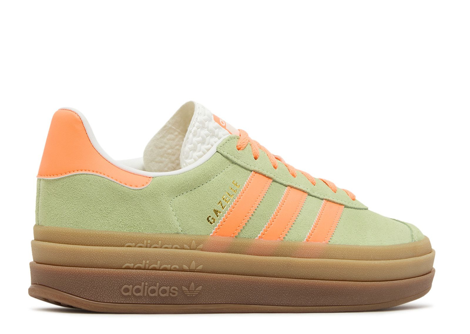 WMNS GAZELLE BOLD 'GREEN SPARK SCREAMING ORANGE' - 3