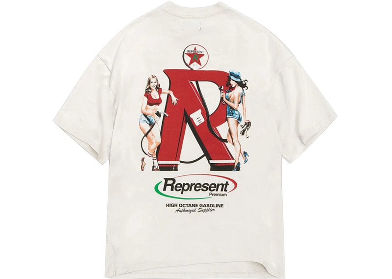 REPRESENT Represent Represent Premium T-shirt Flat White outlook