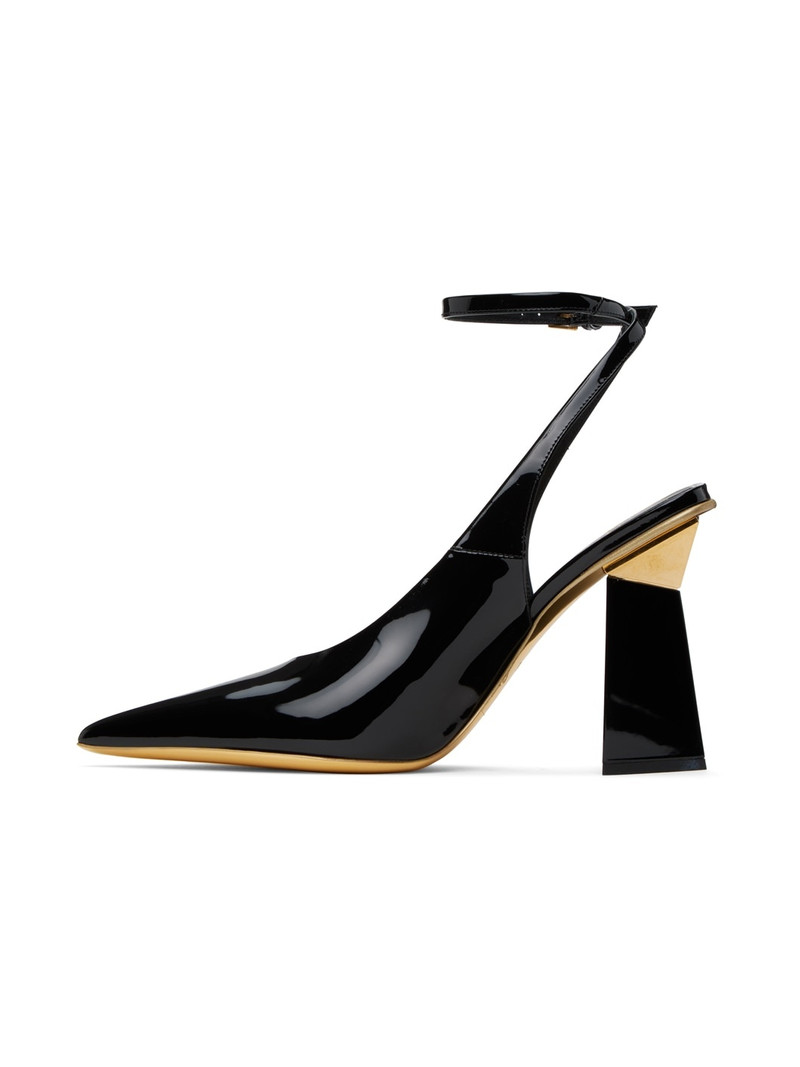 Black One Stud Hyper Heels 3