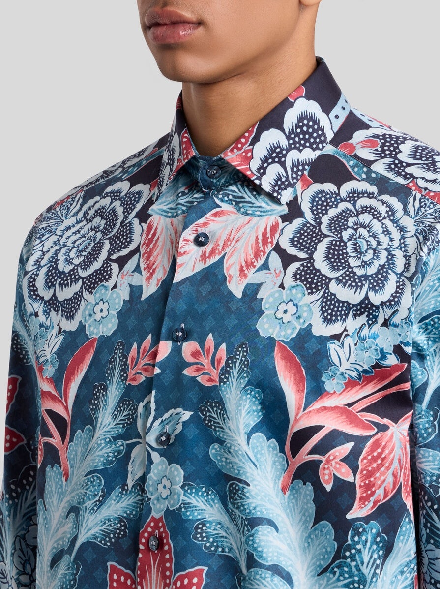 COTTON SHIRT WITH PLACED PRINT - 3