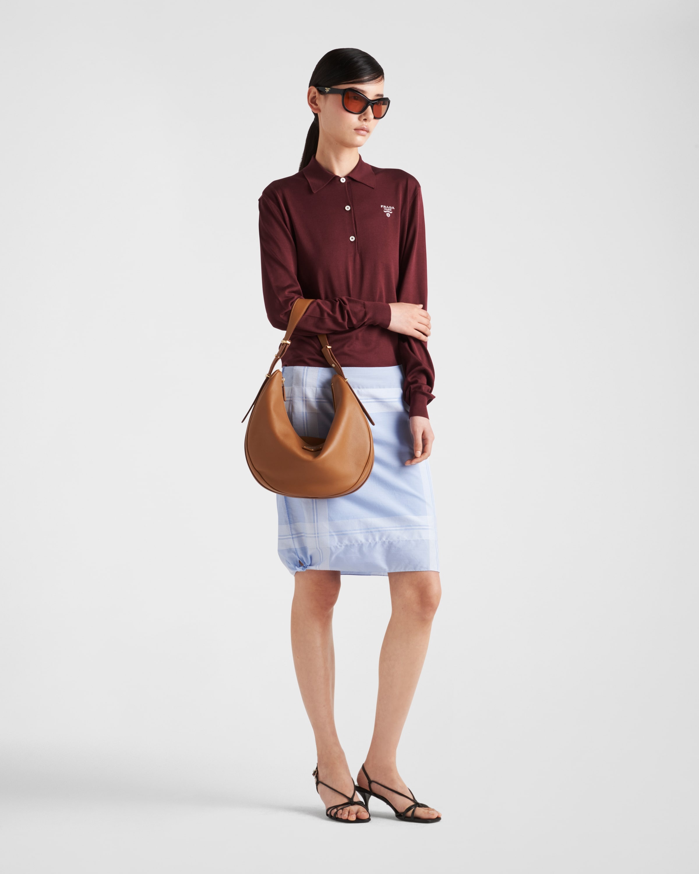 Checked cotton skirt - 2