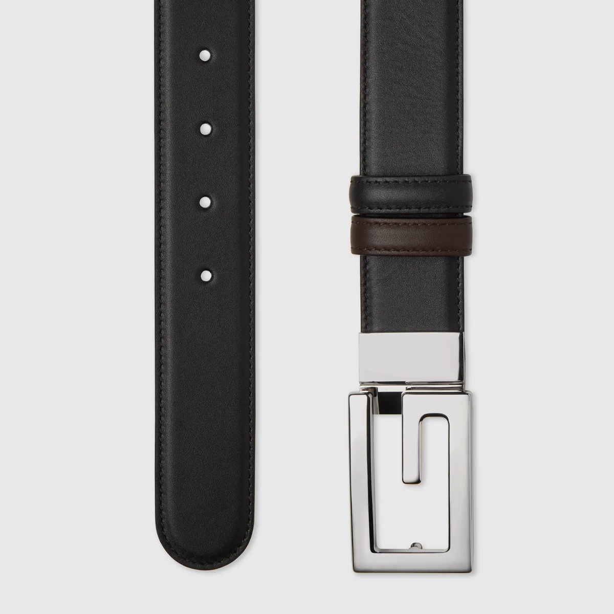 Reversible belt with Square G buckle - 3