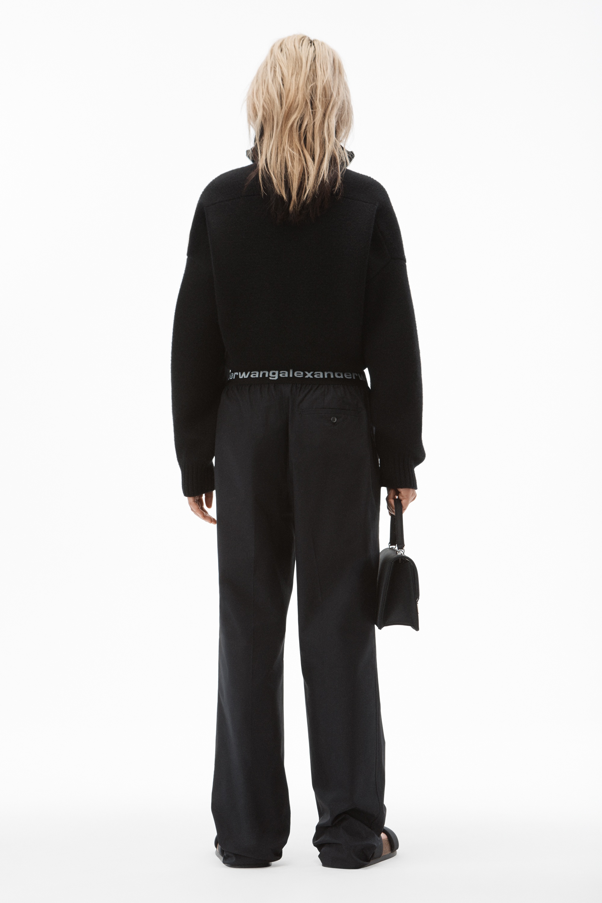 PLEATED PANT IN COTTON TAILORING - 5