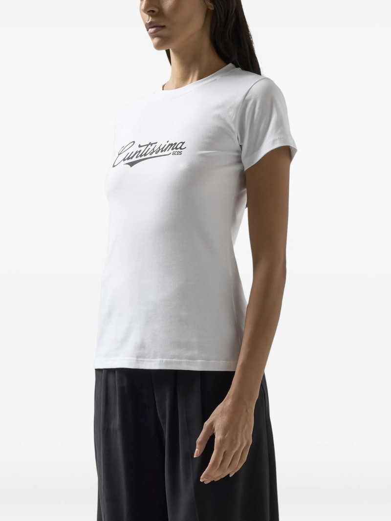 GCDS Gcds Lettering-print T-shirt outlook