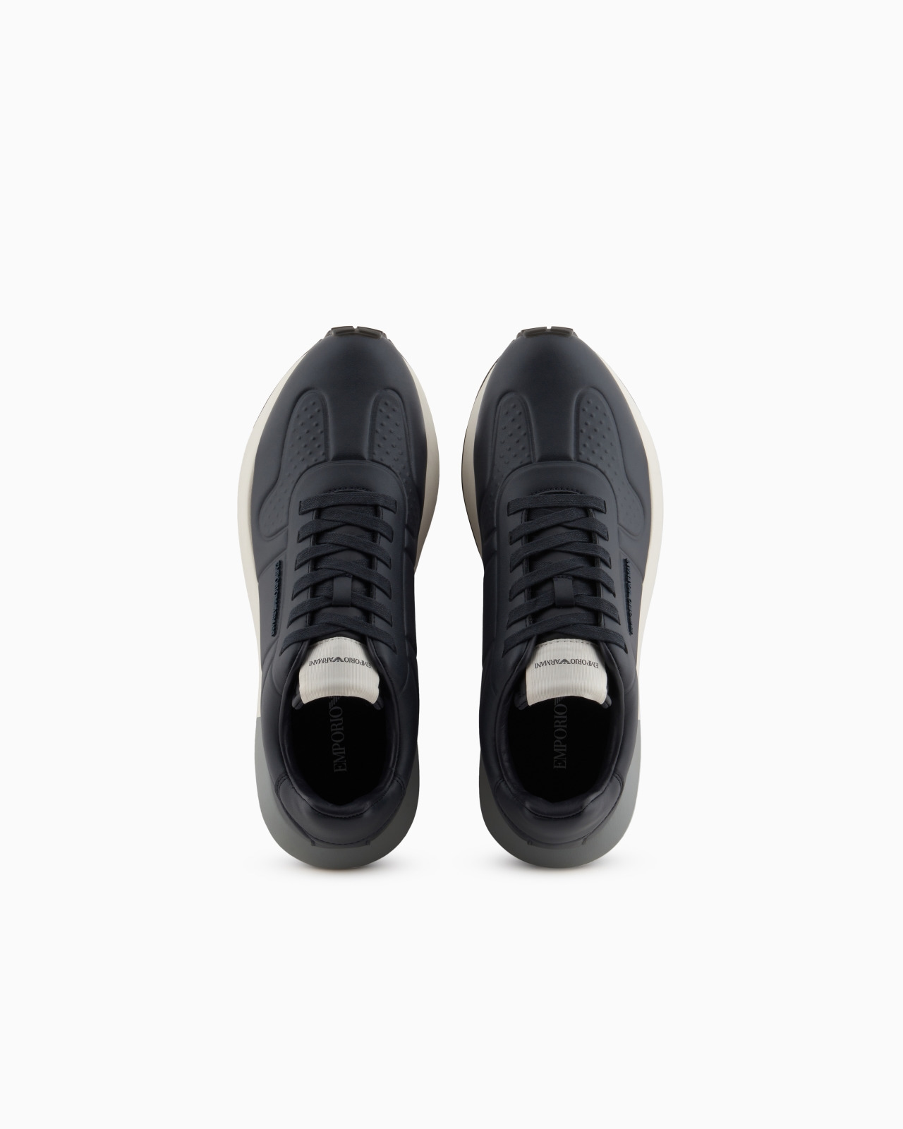 LEATHER SNEAKERS WITH THERMOFORMED DETAILS - 3