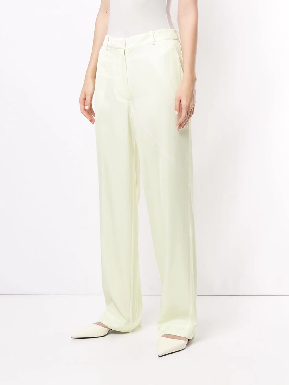 straight-leg tailored trousers - 3