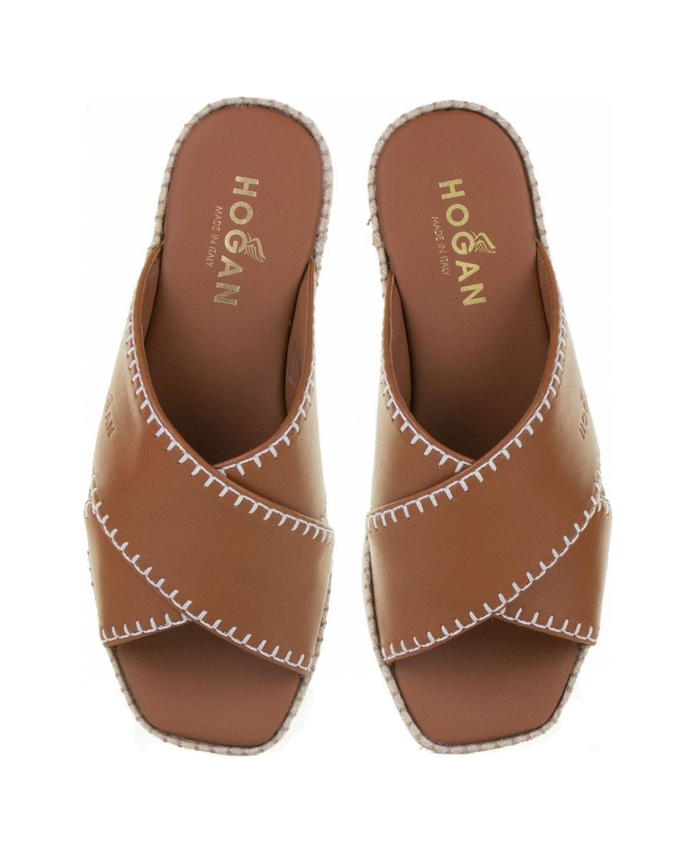 Crossover Strap Open-toe Sandals - 4