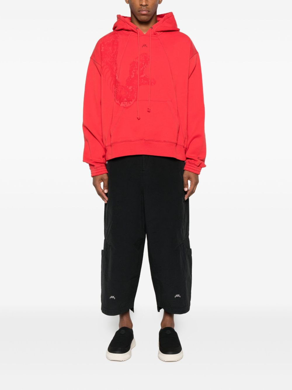 graphic print hoodie - 2