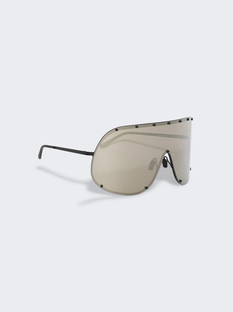 Rick Owens DRKSHDW Shield Sunglasses Flash Gold outlook
