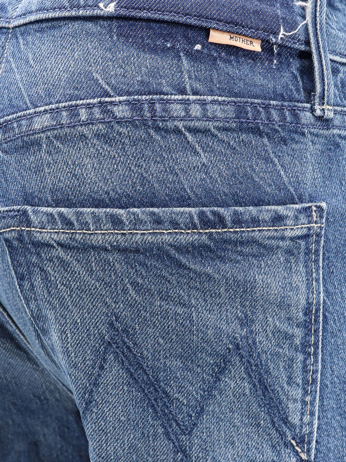 Other Designers MOTHER - Cotton blend jeans with embroidered