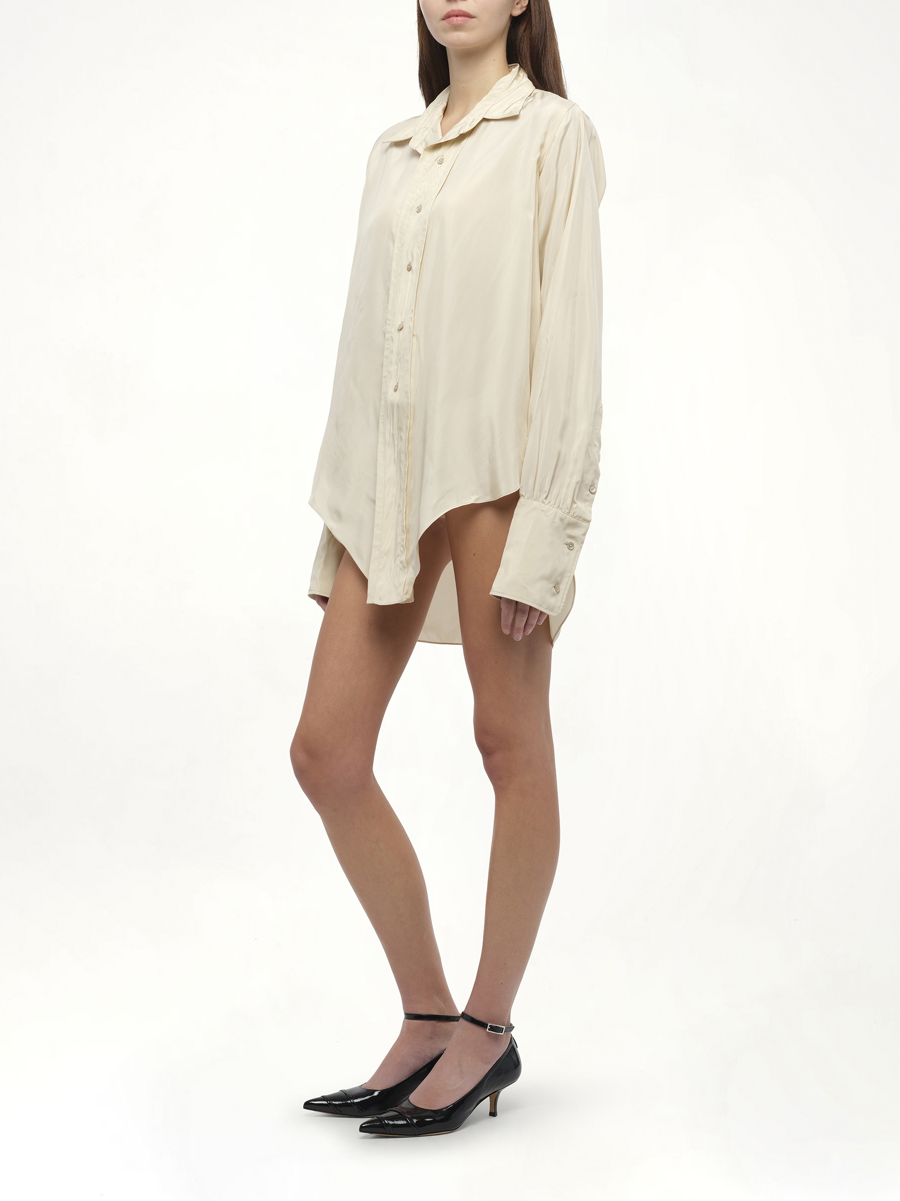 Long-sleeved Shirt in Almond - 4