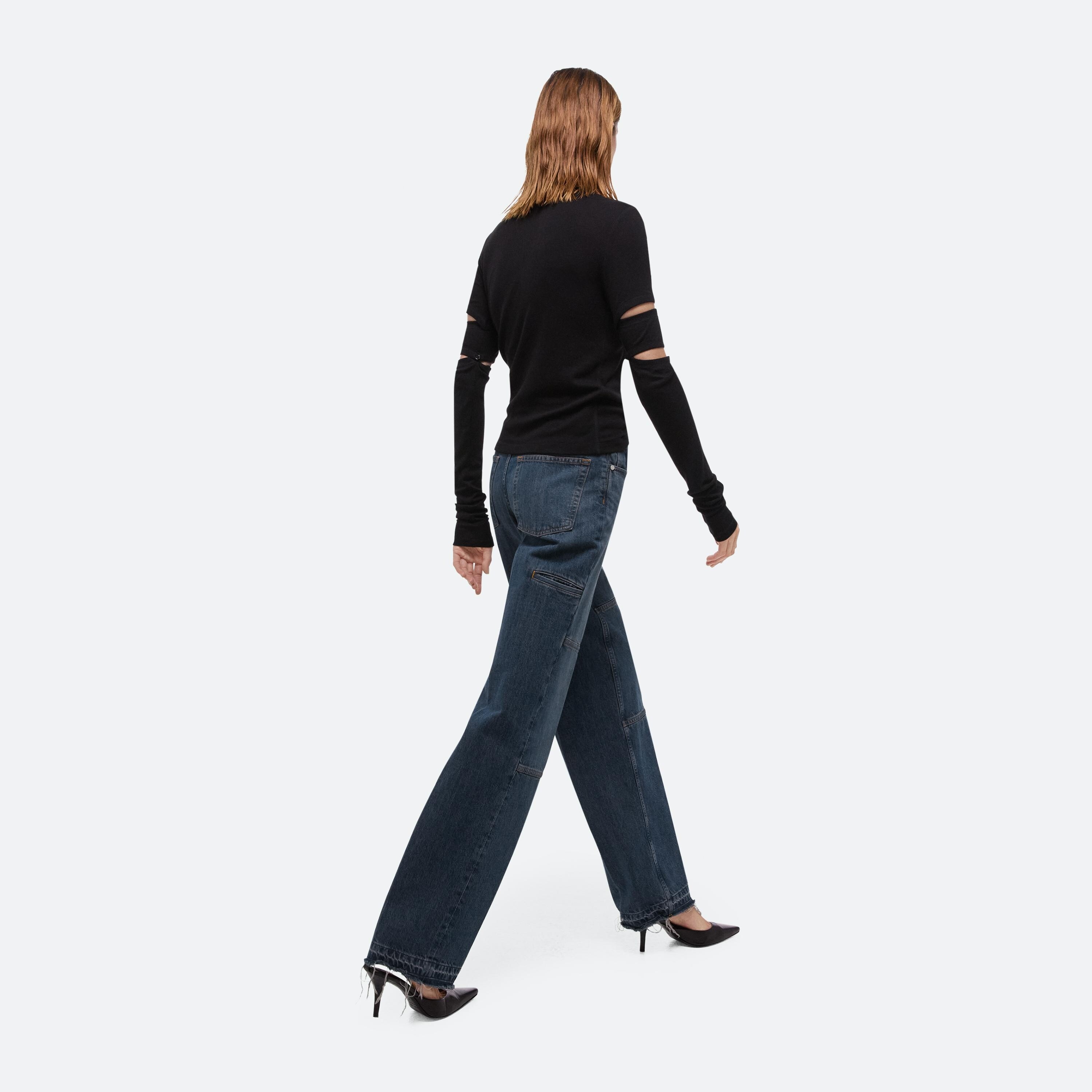 SLASHED LONG-SLEEVED TOP - 7