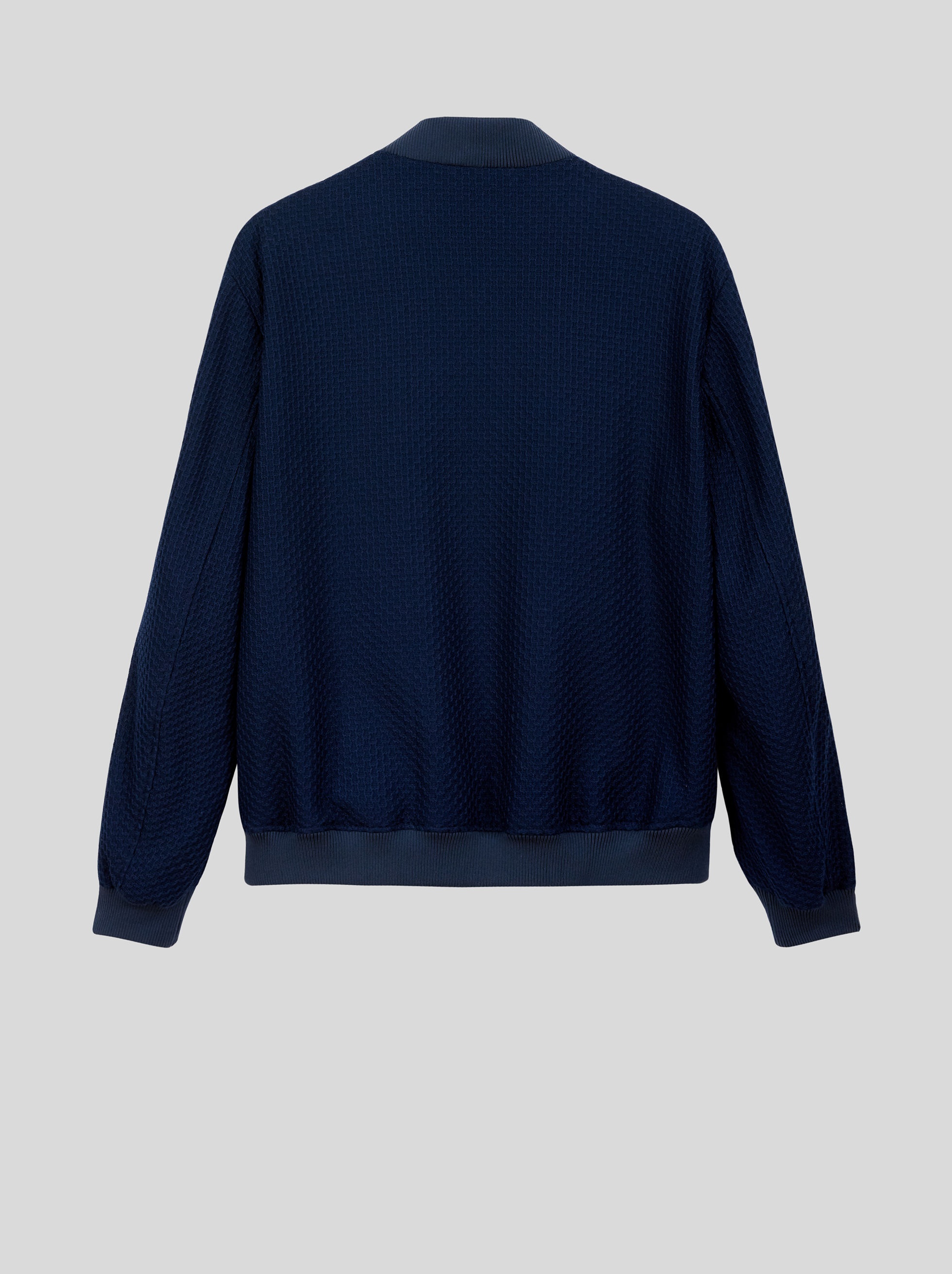 COTTON JERSEY BOMBER JACKET - 5