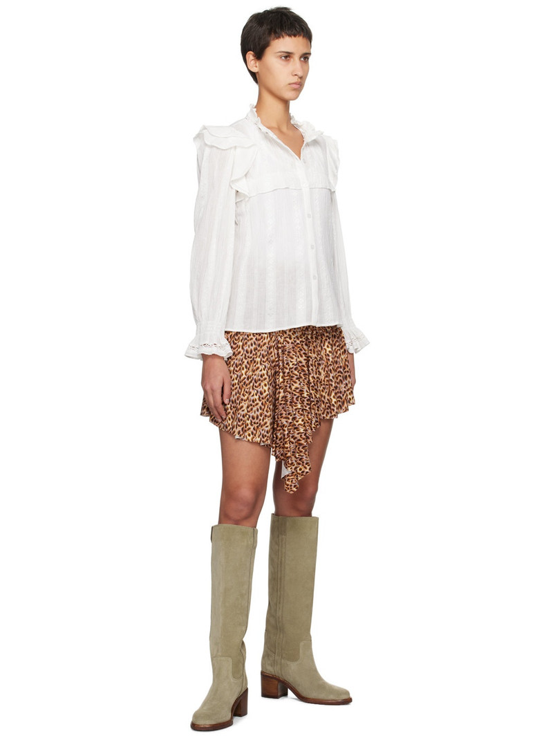 Isabel Marant Étoile Brown Juliany Miniskirt outlook