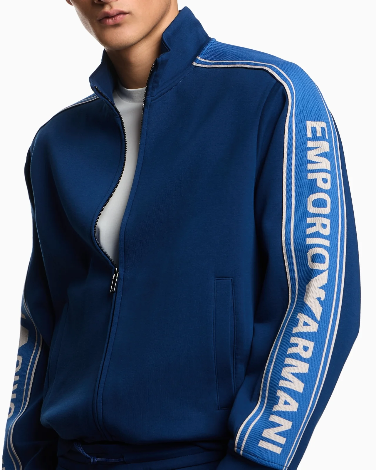 EMPORIO ARMANI リブニット ダブルジップ L EMPORIO ARMANI リブニット ダブルジップ L EMPORIO ARMANI リブニット