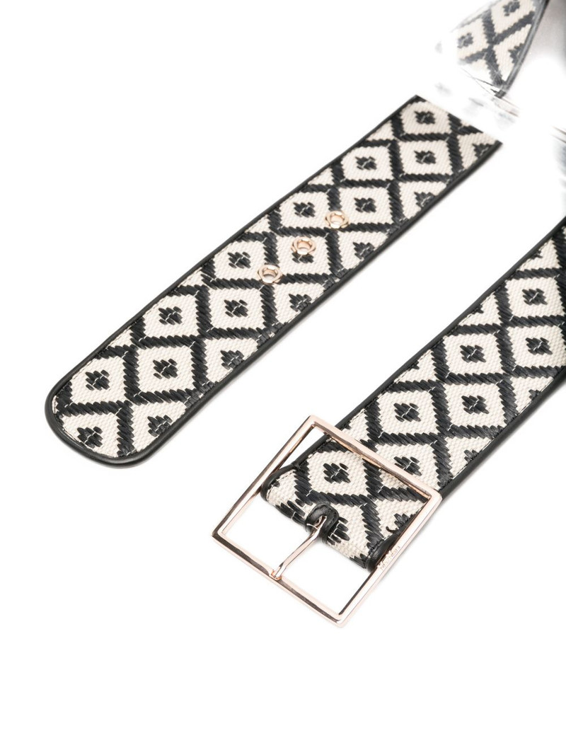 Max Mara geometric-buckle belt outlook