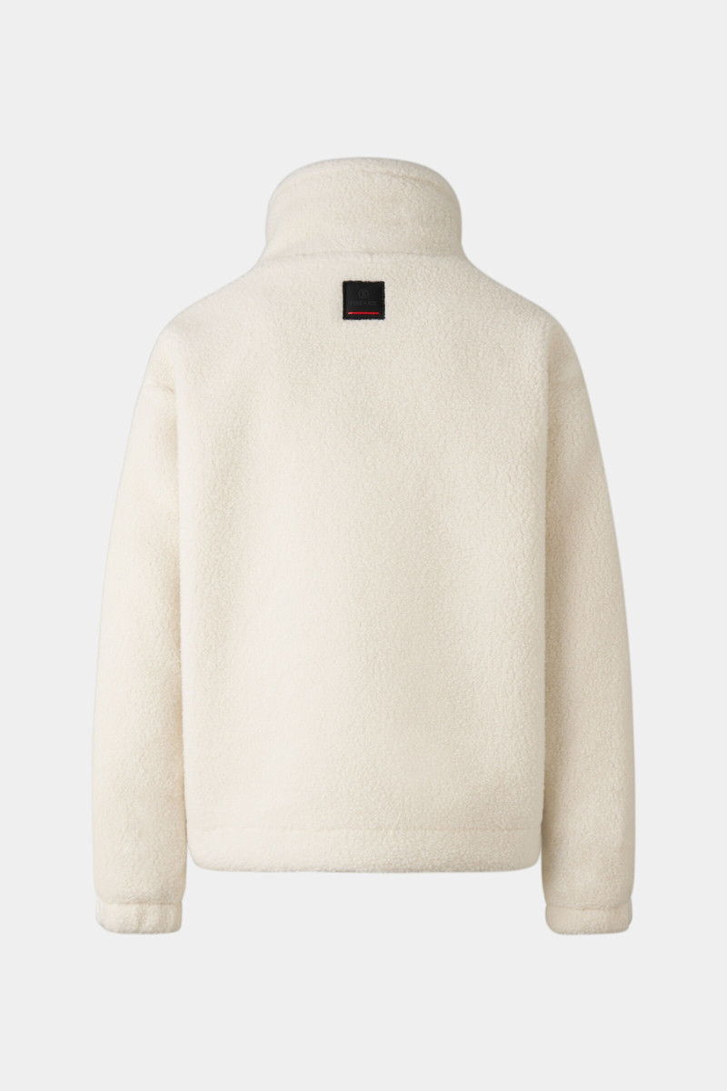 BOGNER Ninetta Teddy fur jacket in Off-white outlook
