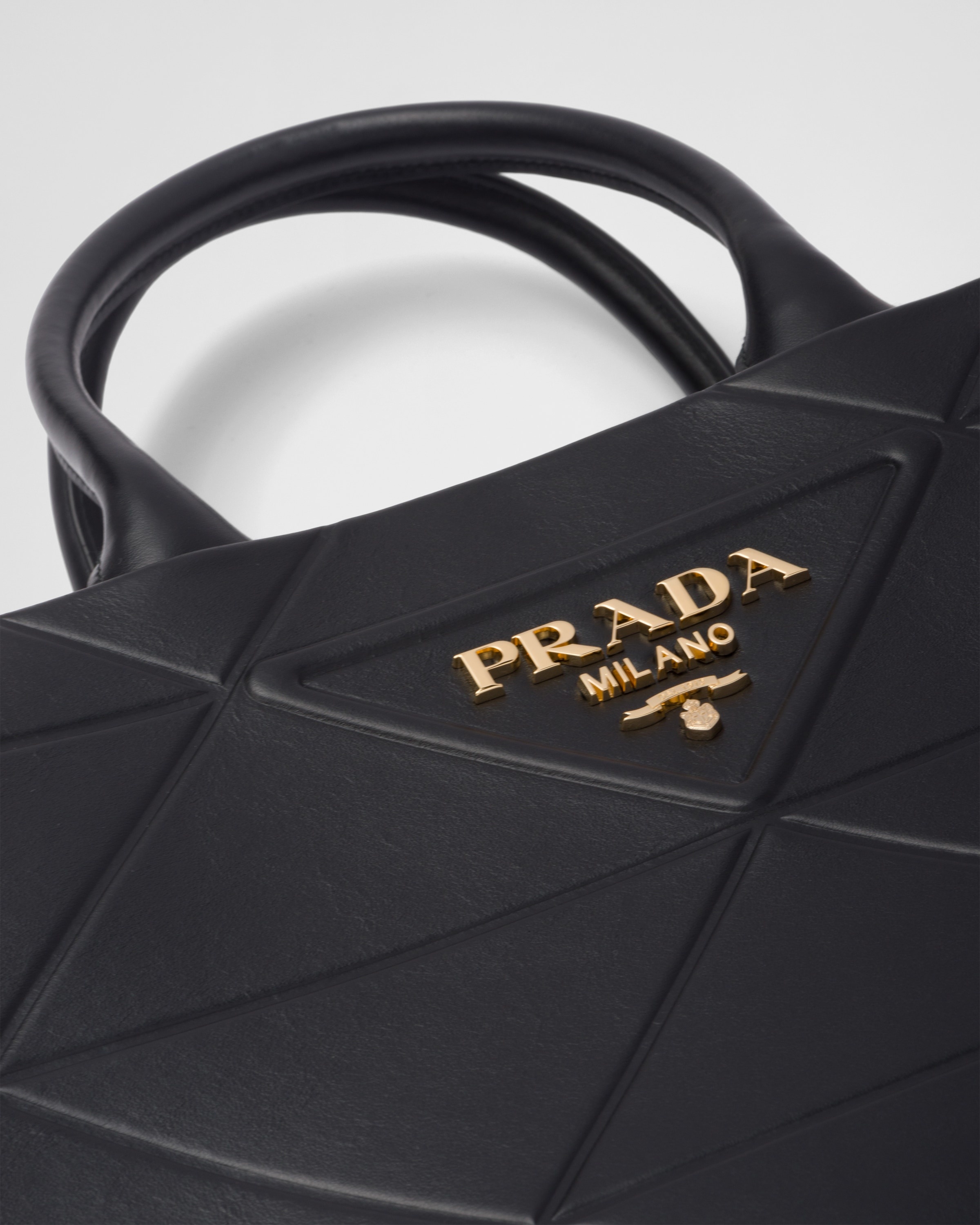 Medium leather Prada Symbole bag with topstitching - 7