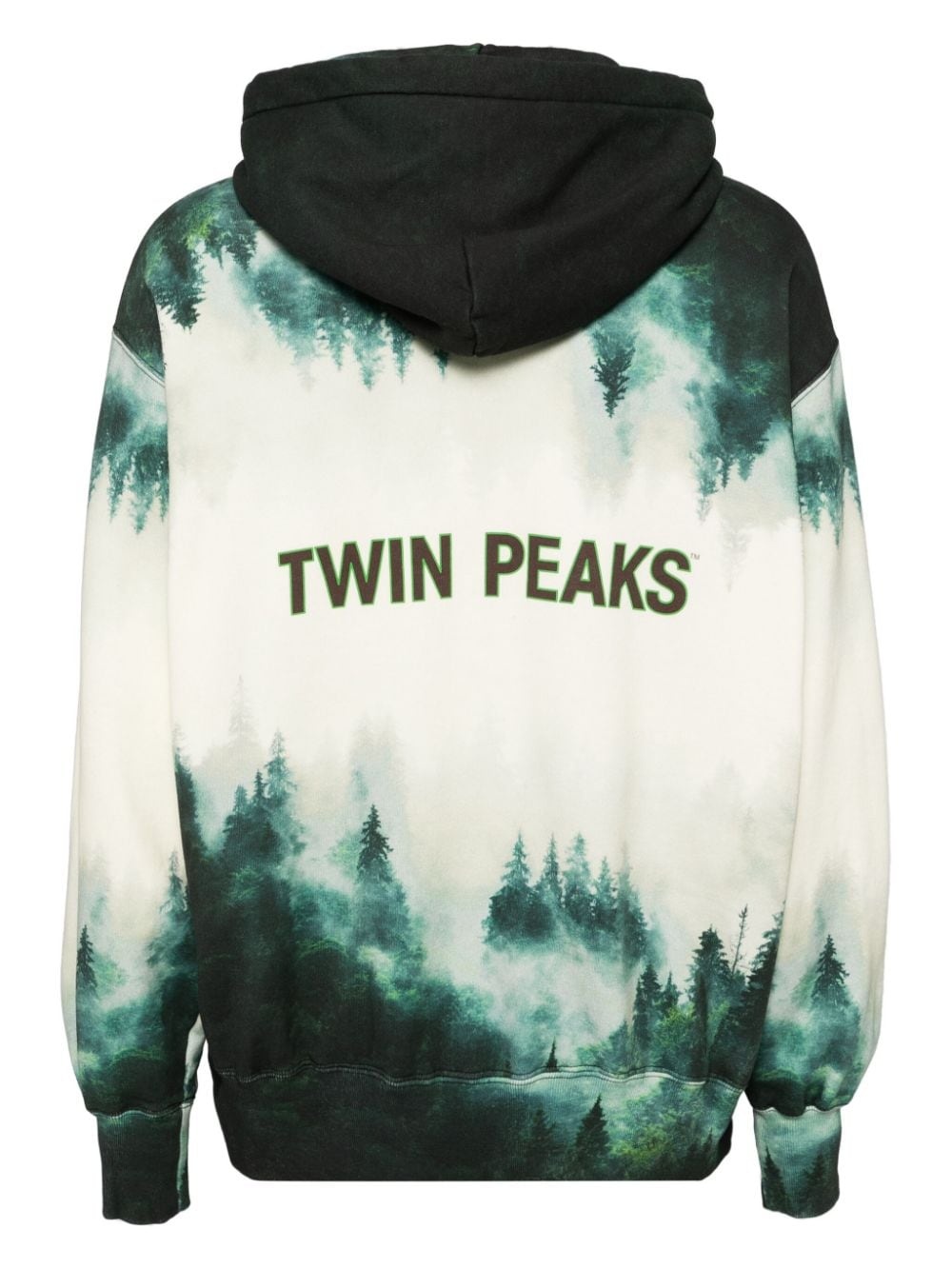 graphic print hoodie - 2