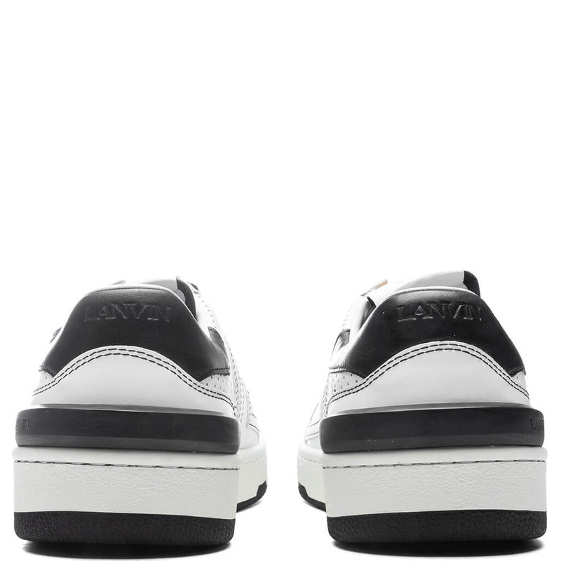 Lanvin LANVIN CLAY LOW TOP SNEAKERS - WHITE/BLACK outlook