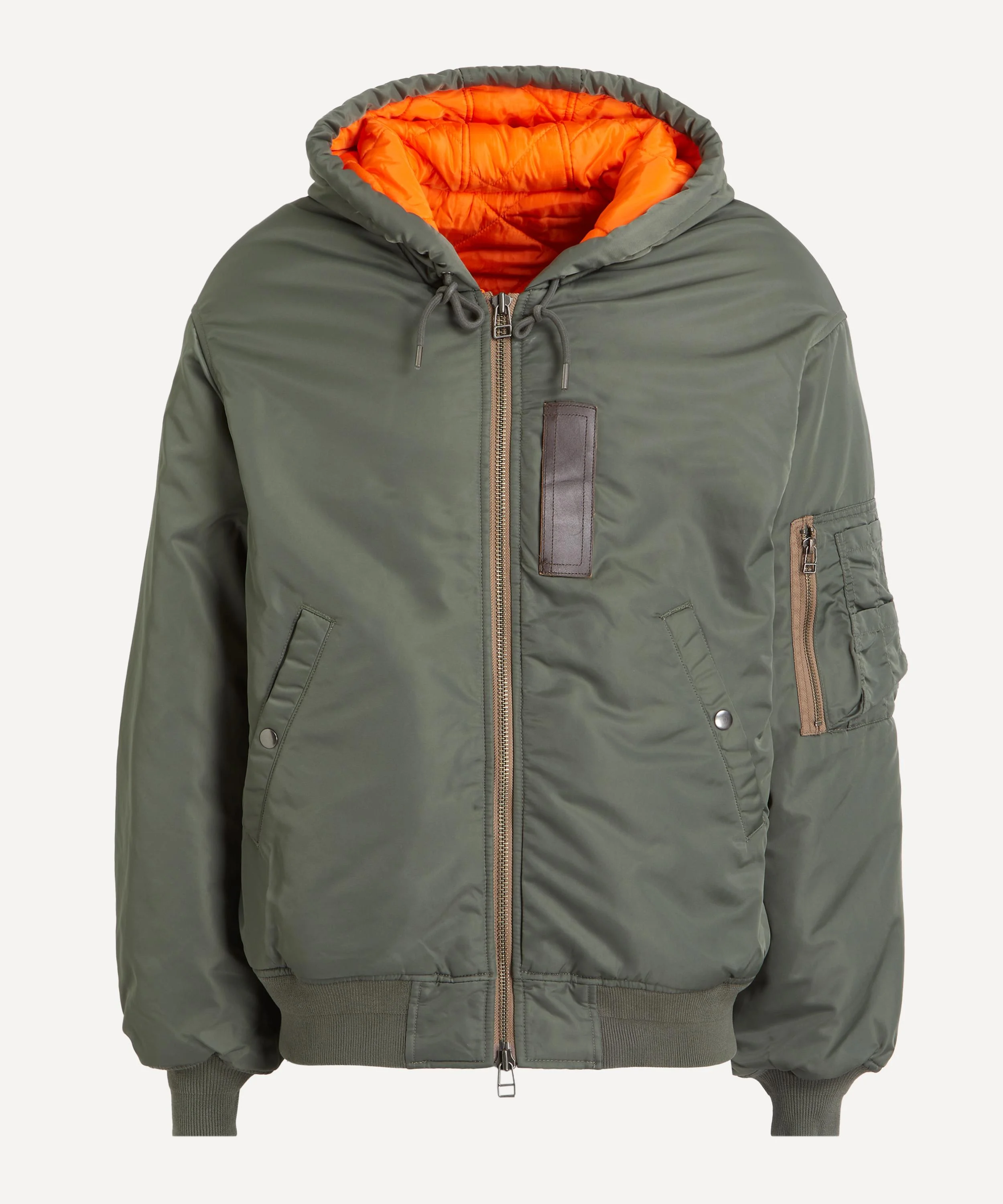 Active MA-1 Hooded Parka in Olive - 1