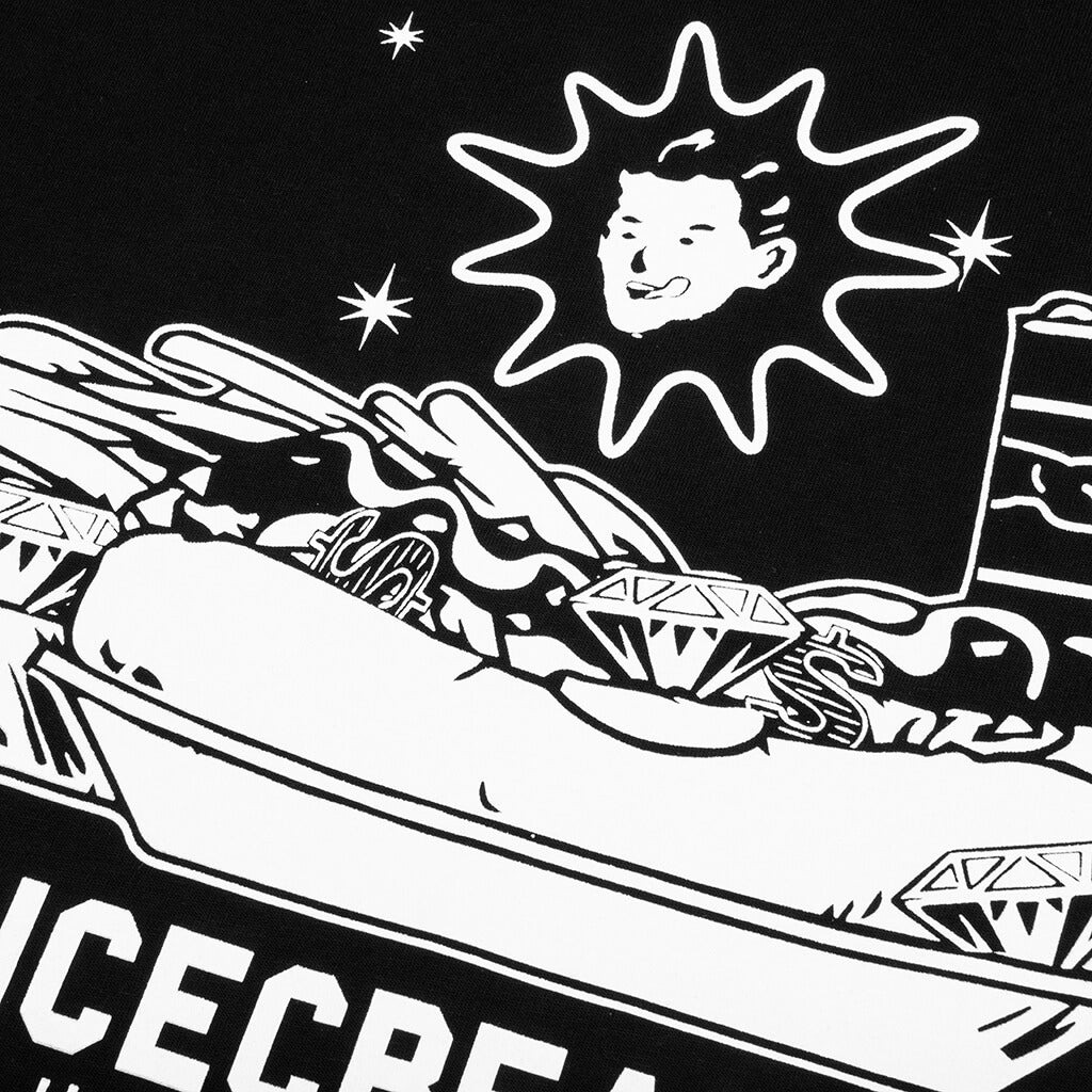 ICECREAM DINER FOOD S/S TEE - BLACK - 3