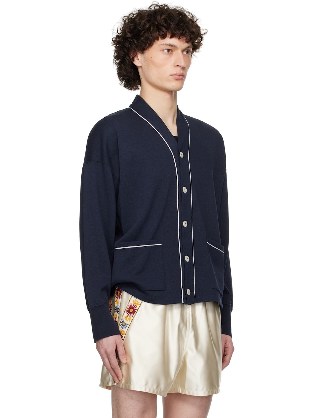 Navy Uniform Cardigan - 2