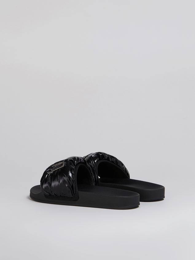 BLACK PADDED NYLON SLIDE - 3