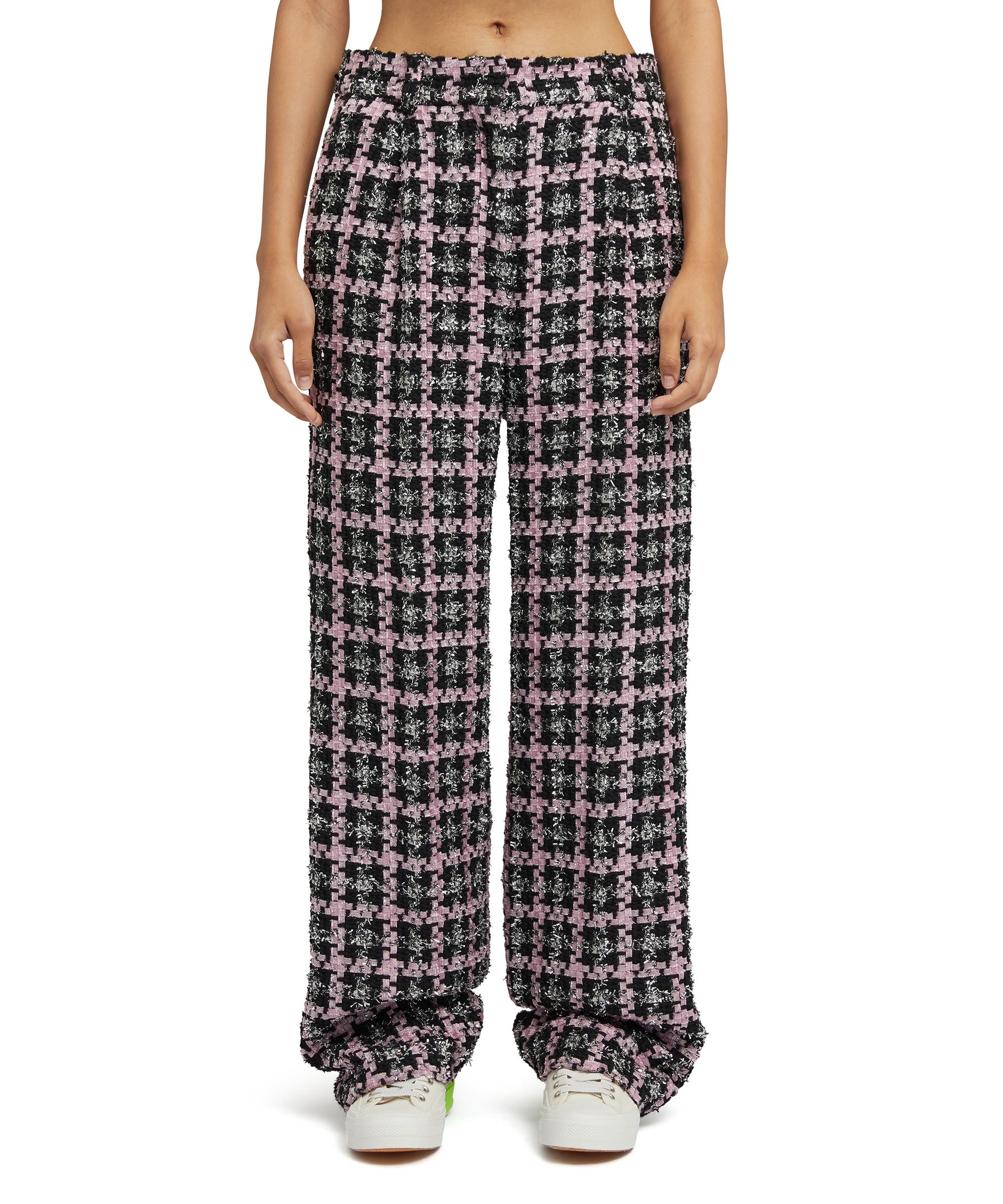 Trousers with "Lurex Check Tweed" motif - 2