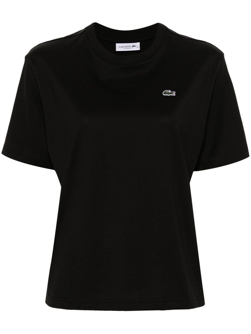 logo-patch cotton T-shirt 1