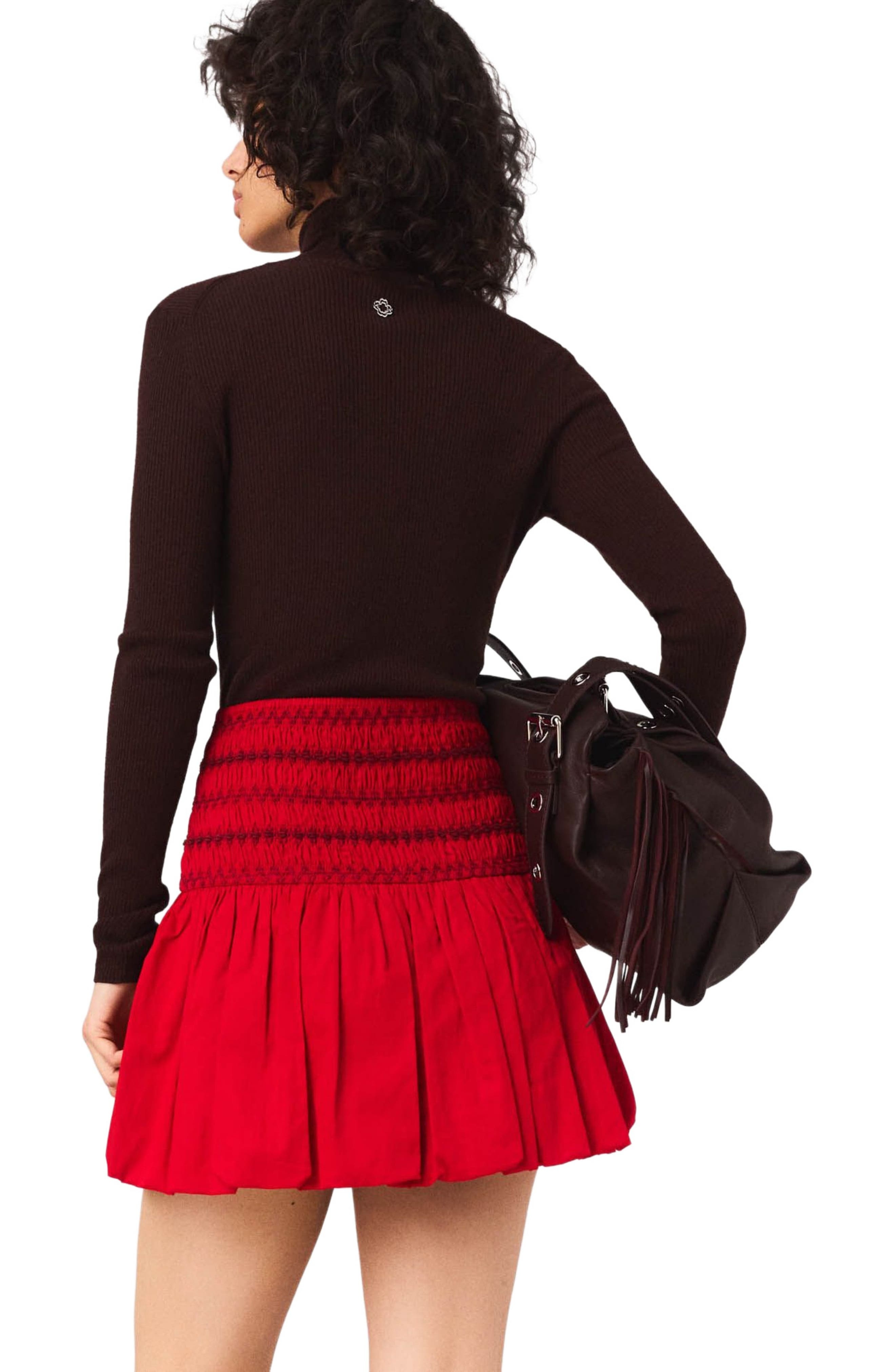 maje Wool and silk sweater in Brown at Nordstrom - 3