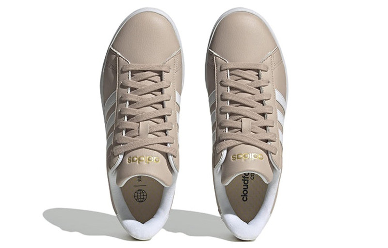 adidas (WMNS) adidas Grand Court Cloudfoam 'Wonder Taupe' HP2538 outlook