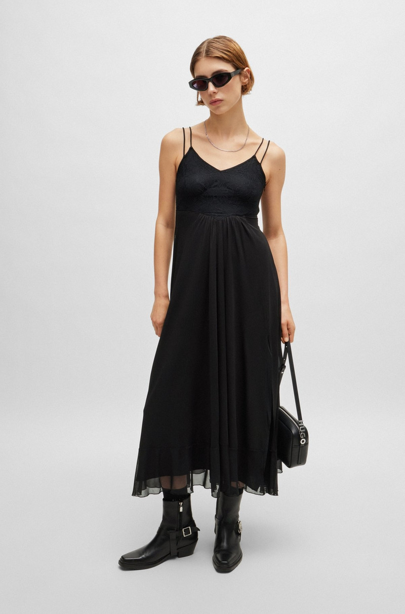 HUGO LACE-DETAIL DRESS WITH SPAGHETTI STRAPS outlook