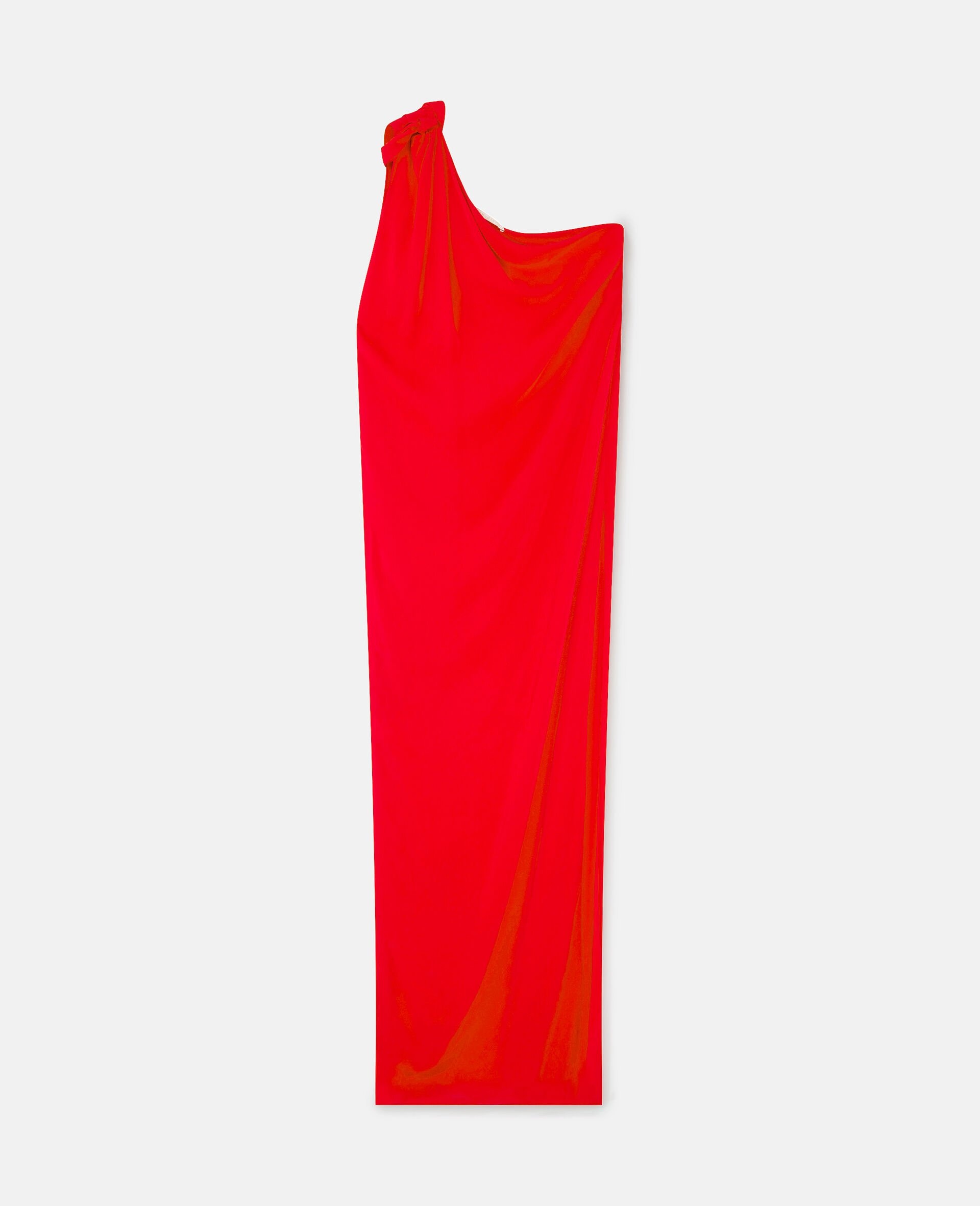 One-Shoulder Scarf Maxi Dress - 1