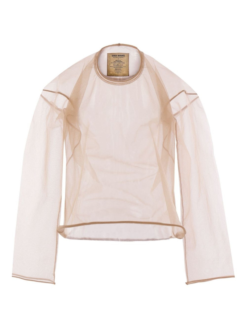 technical knit long-sleeve top - 1