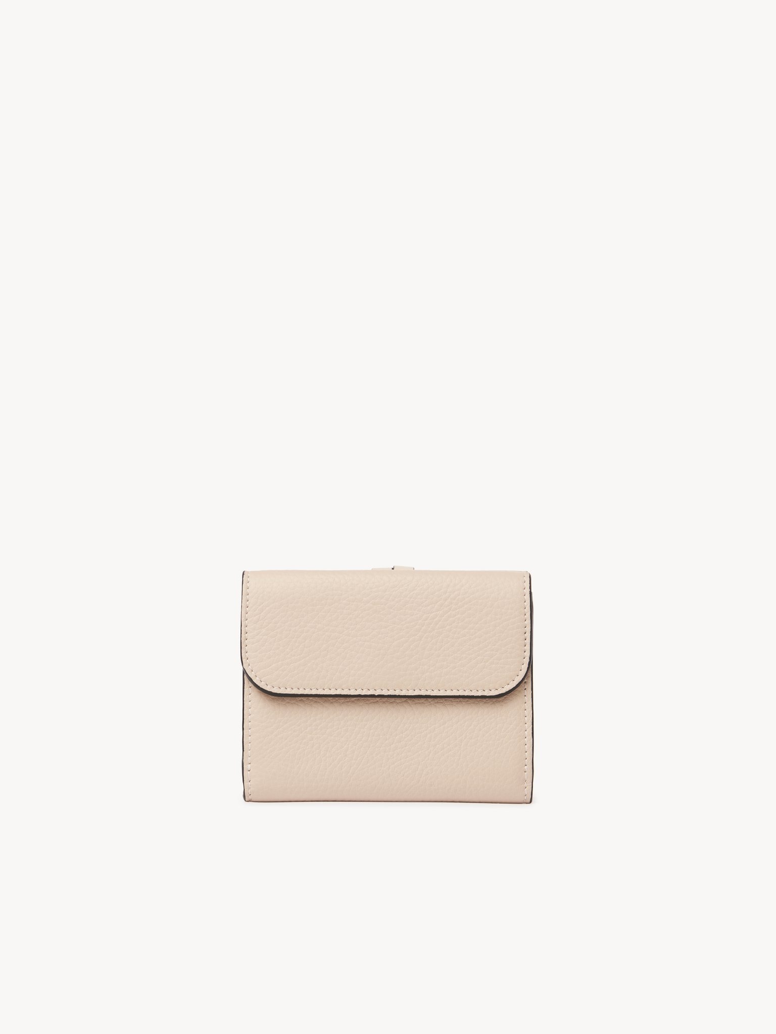 SMALL ALPHABET TRI-FOLD IN GRAINED LEATHER - 4