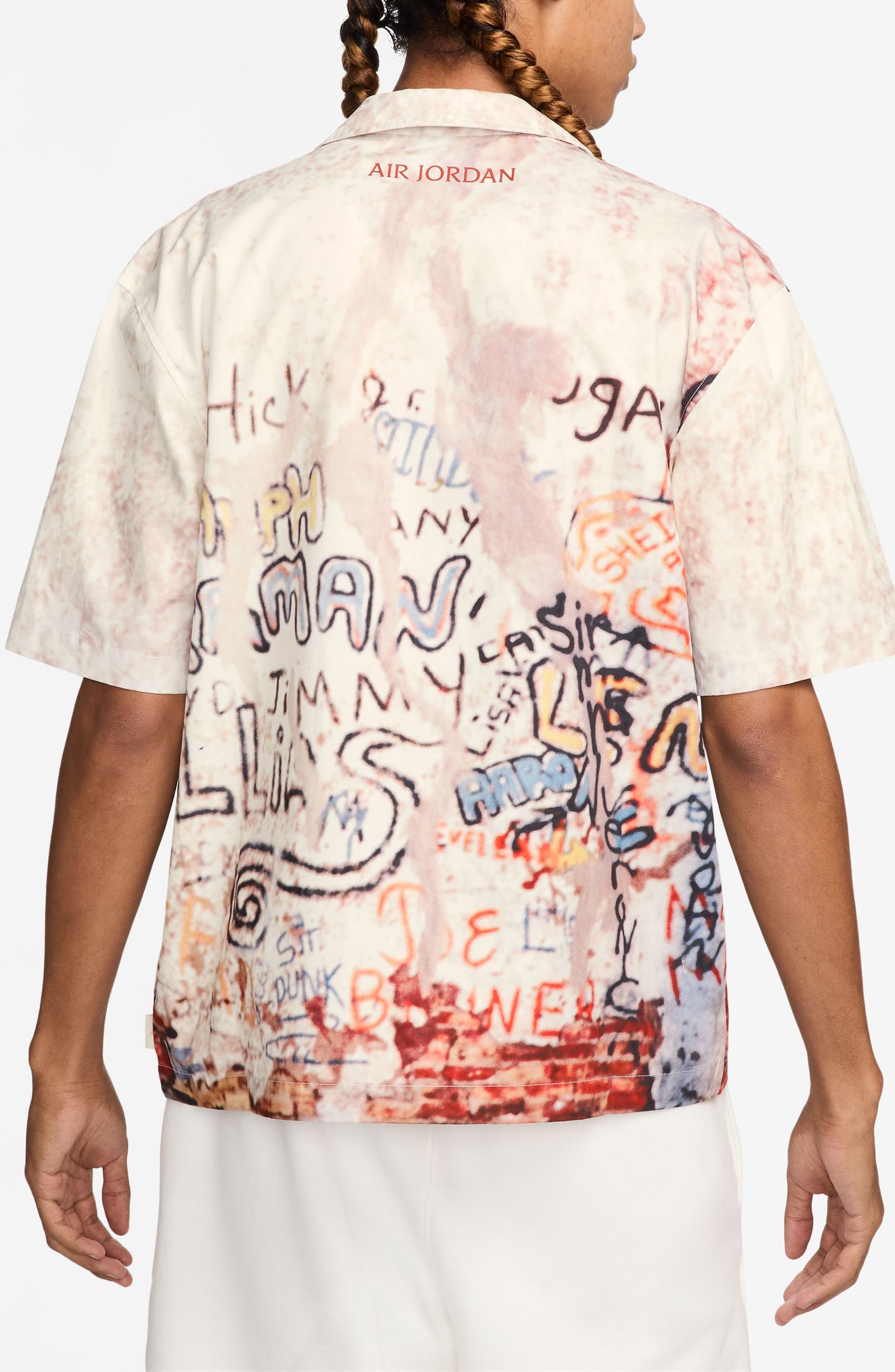 Air Jordan Cotton Camp Shirt in Sail at Nordstrom - 2