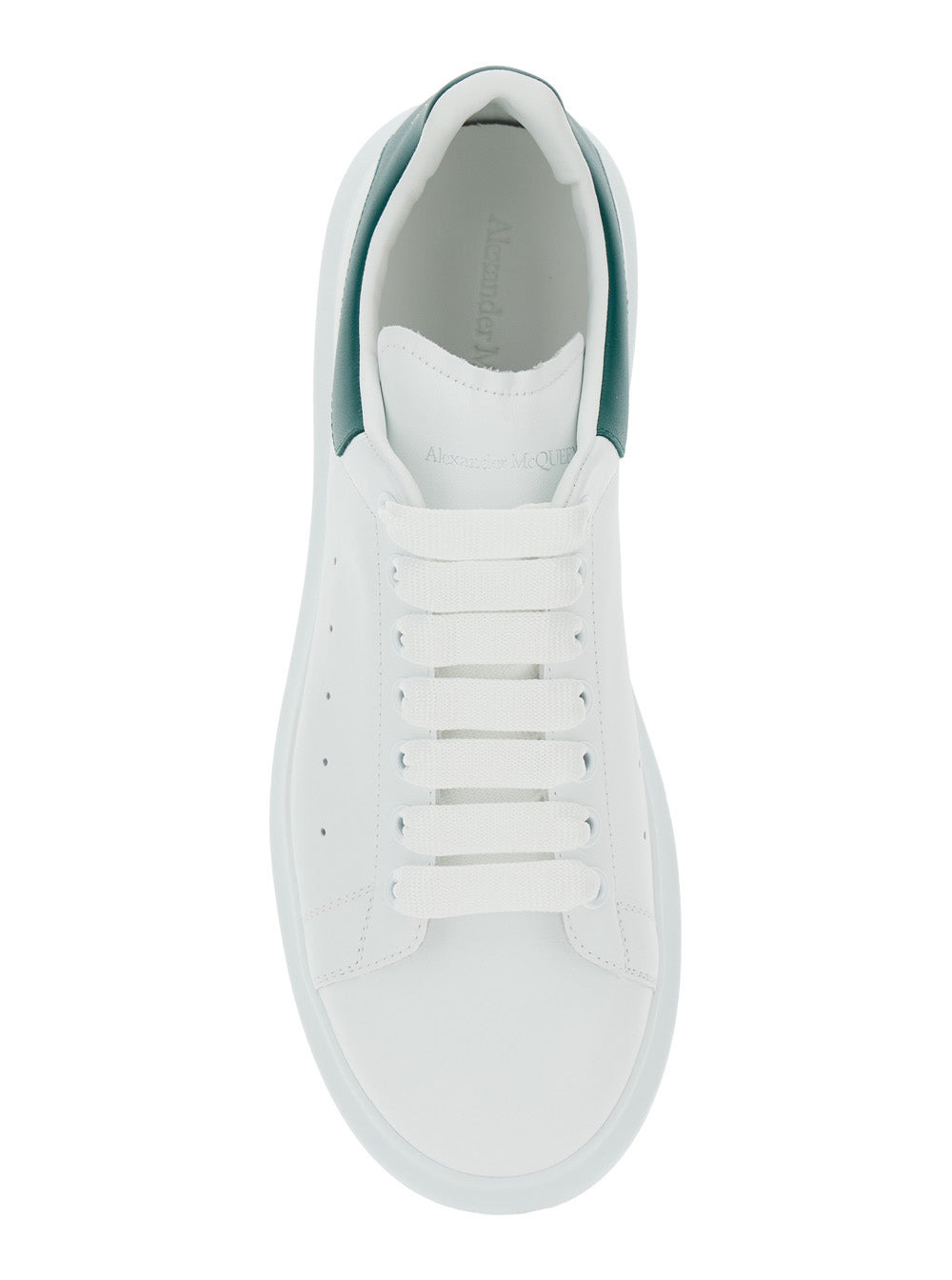 Alexander Mcqueen Men White Oversize Sneakers With Contrasting On The Heel In Leather Man - 4