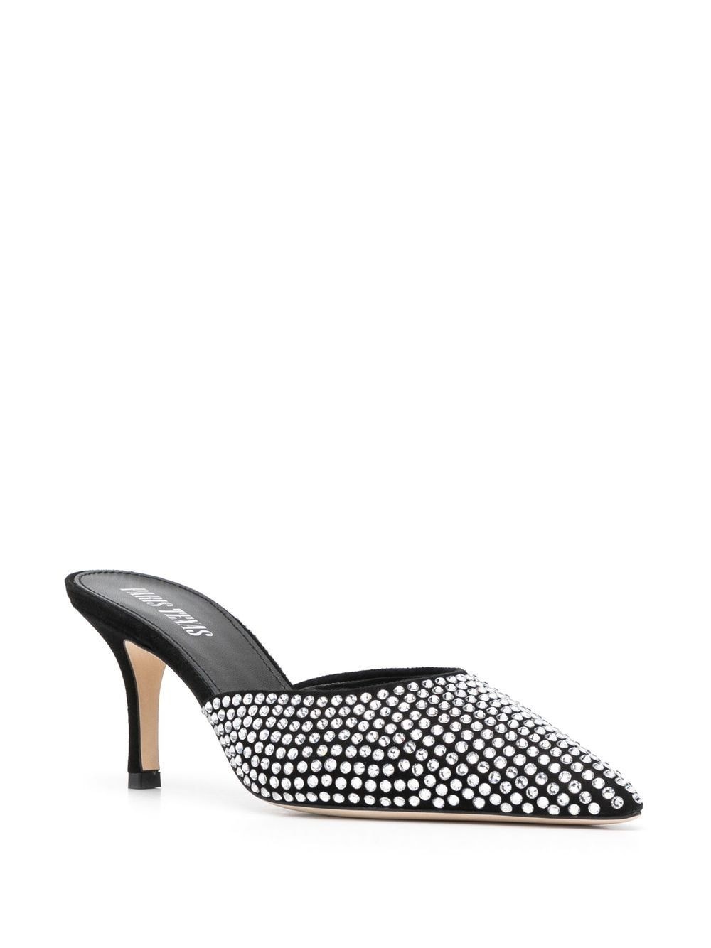 Hollywood 75mm crystal-embellished mules - 2
