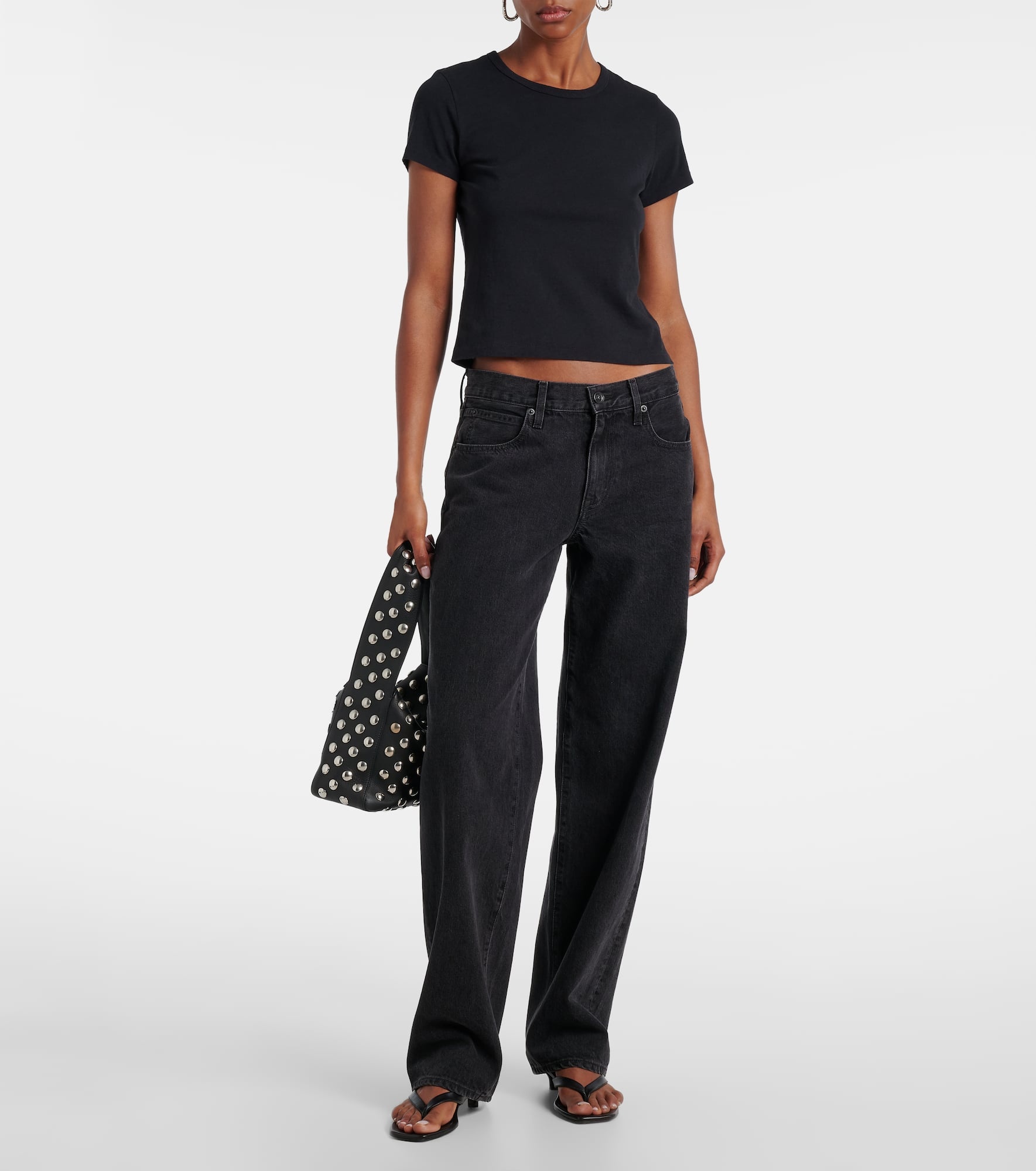 Tess Long high-rise barrel-leg jeans - 2