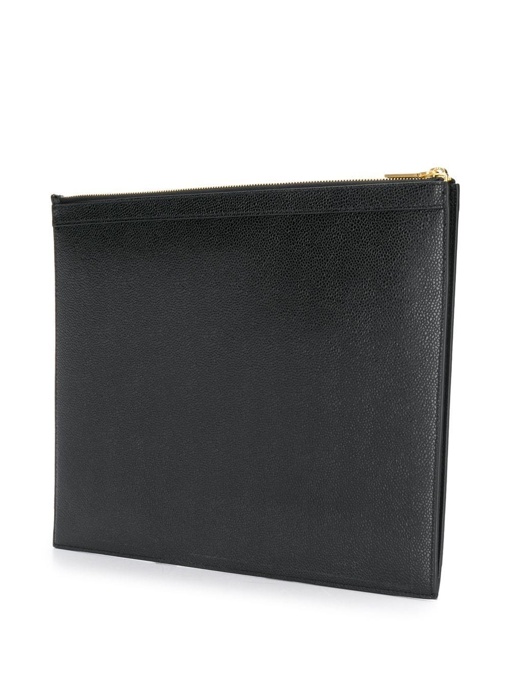 grosgrain ribbon-trim pouch - 3
