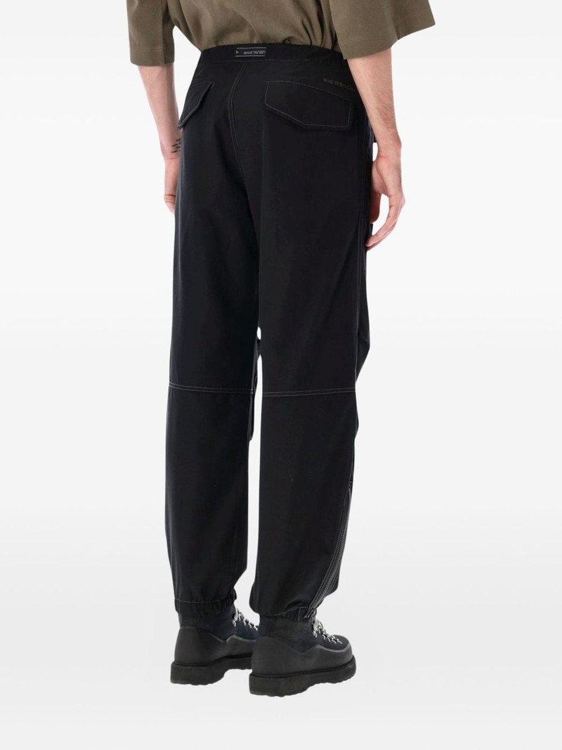 and Wander logo-belt trousers outlook