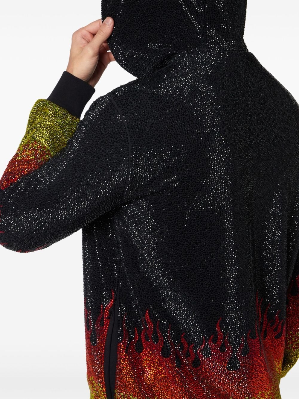 Crystals Flame hooded tracksuit set - 6