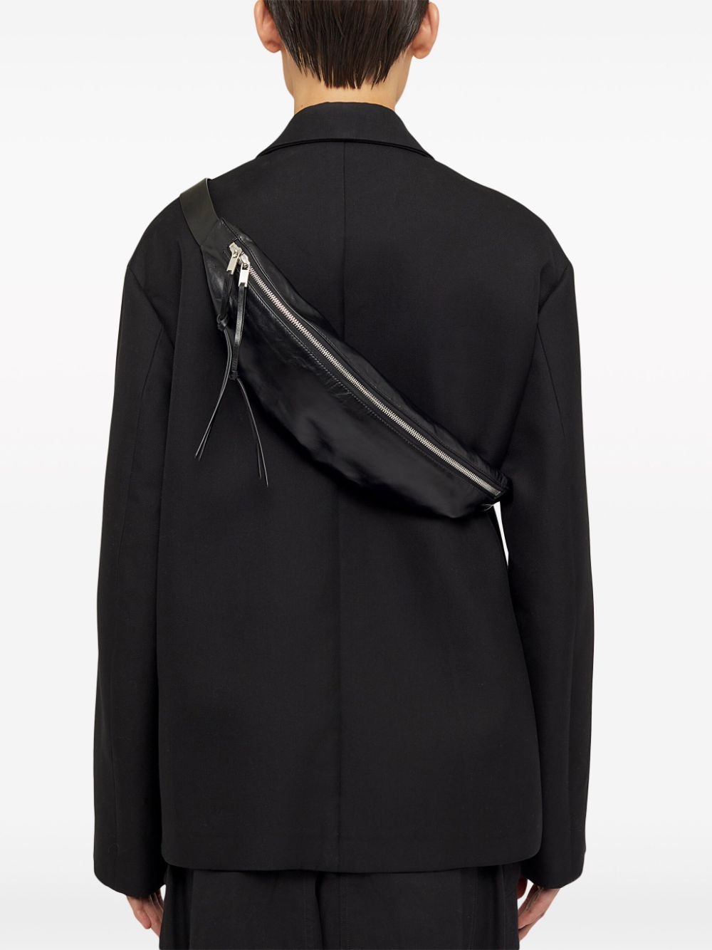 smooth-grain leather belt bag - 2