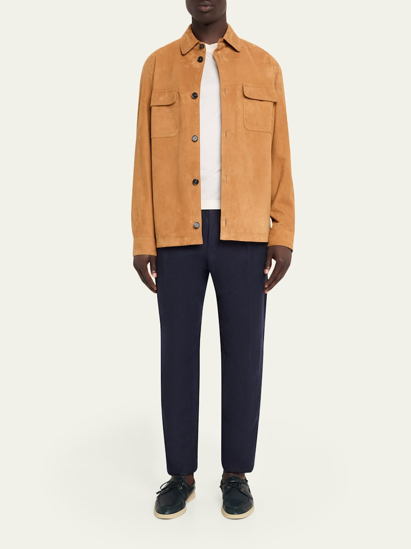 Loro Piana Men's Oversized Suede Shirt Jacket outlook
