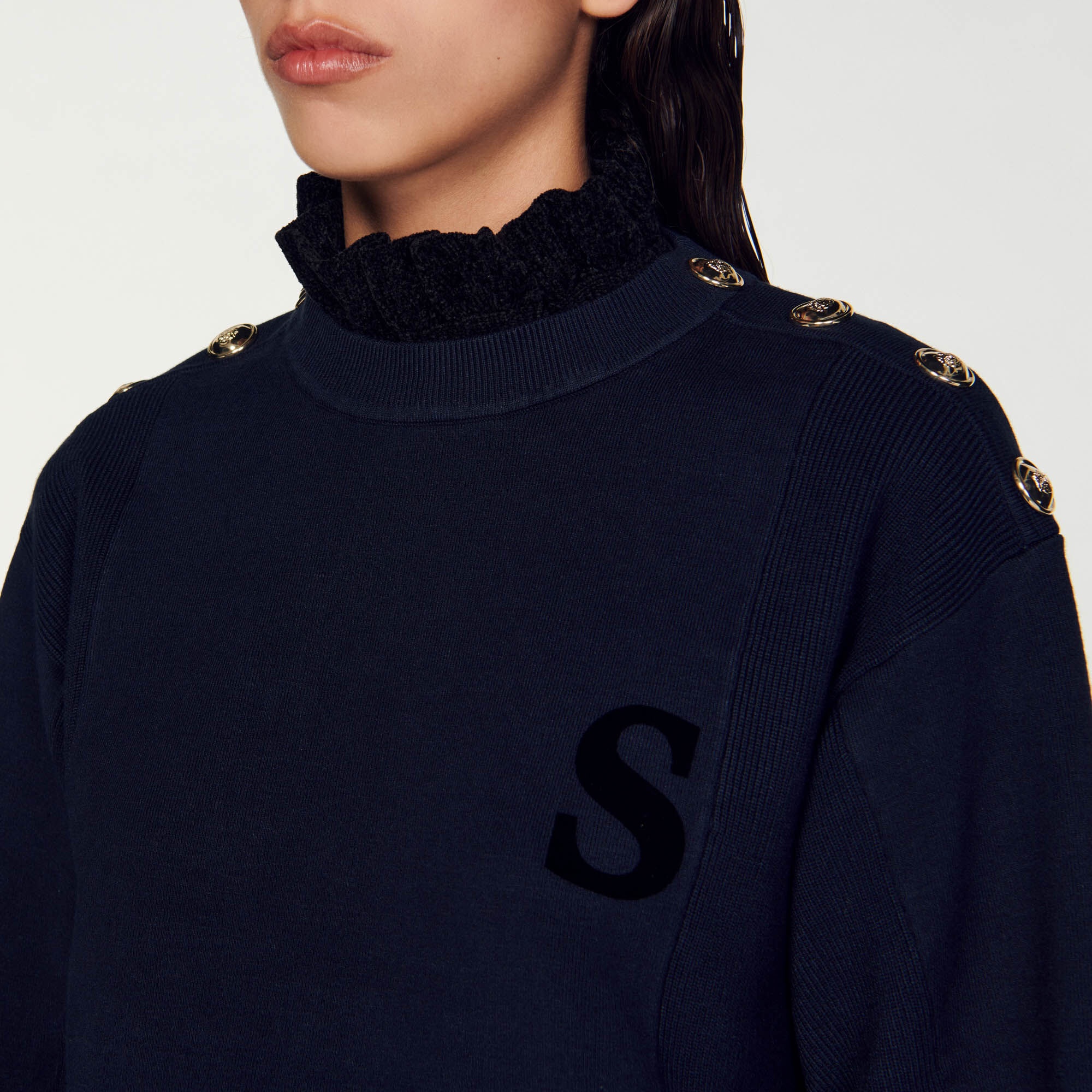 CROPPED TURTLENECK SWEATER - 4