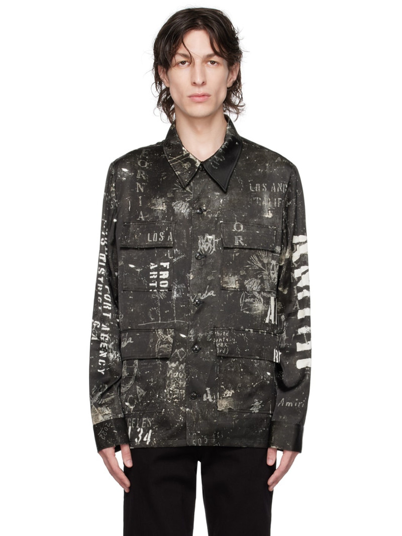 Black Graphic Jacket 1