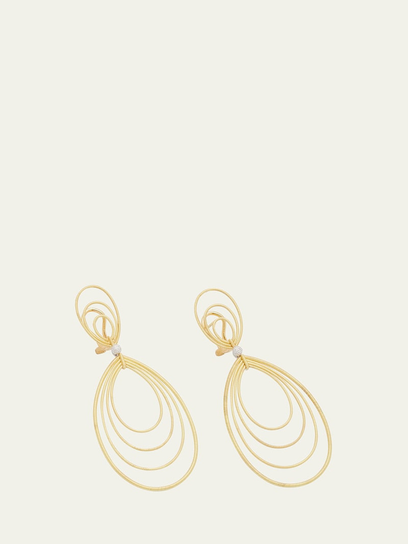 Buccellati Hawaii Waikiki 18k Gold Teardrop Pendant Earrings outlook